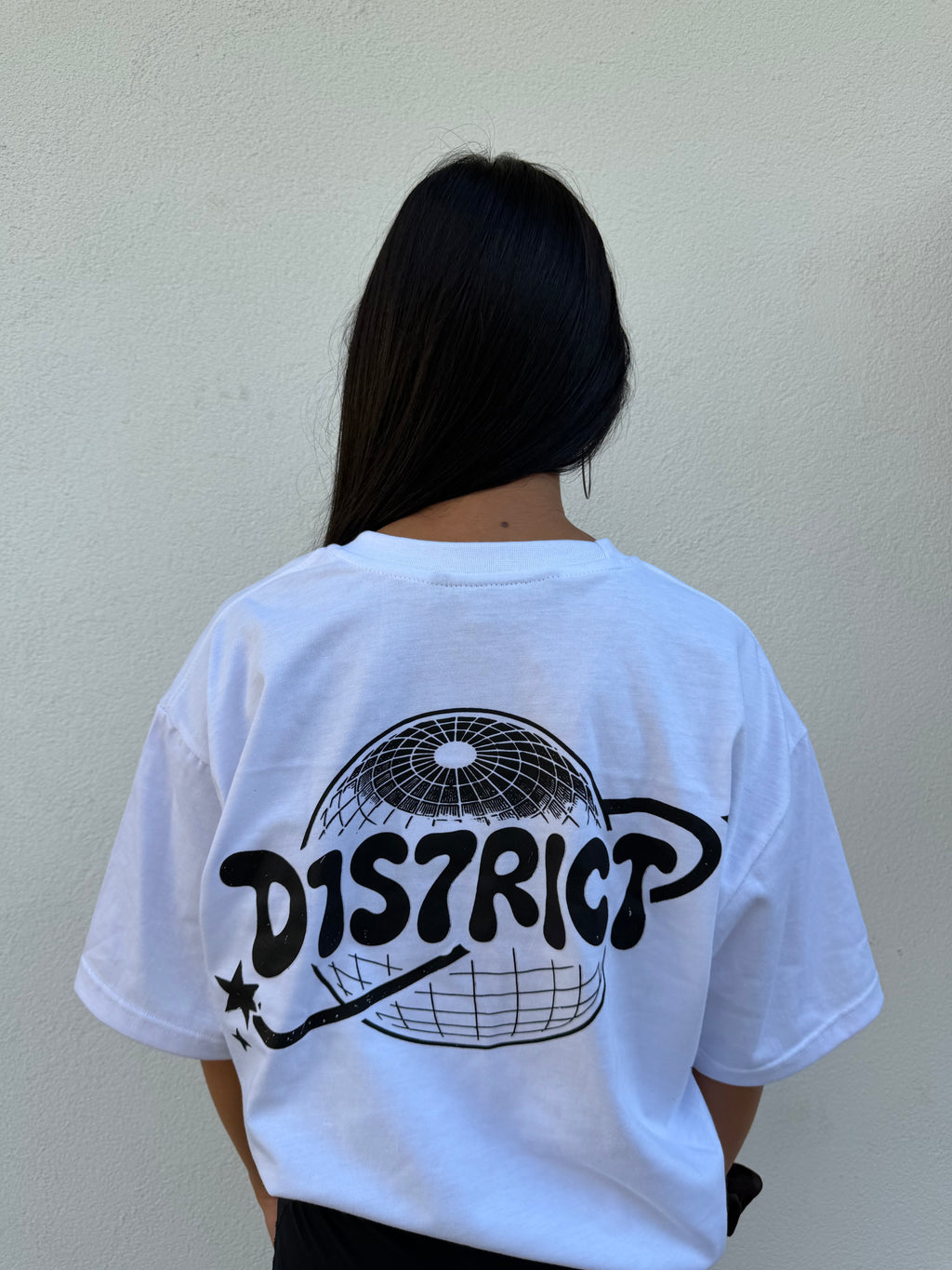 D1S7RICT T-SHIRT WEISS