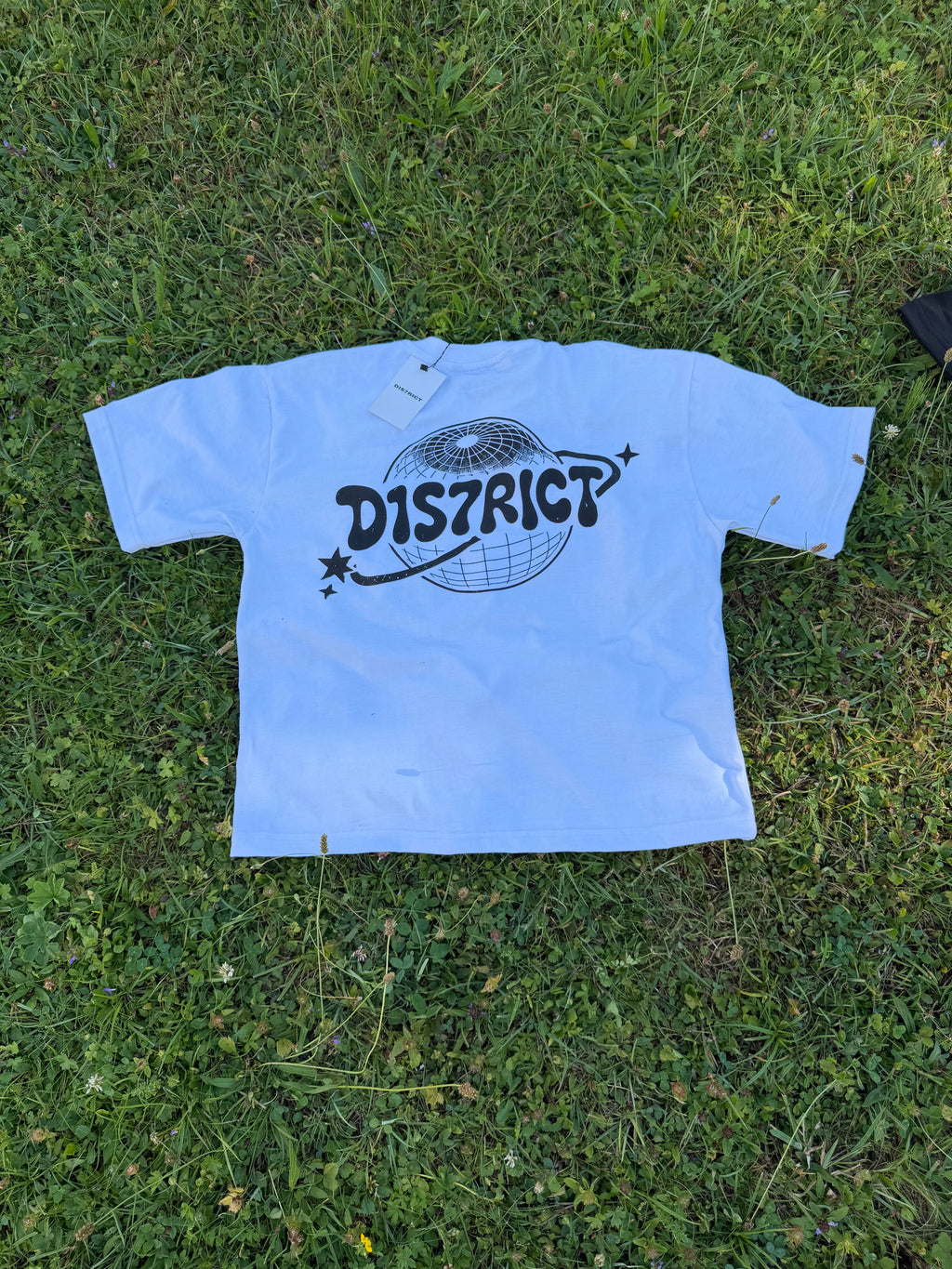 D1S7RICT T-SHIRT WEISS