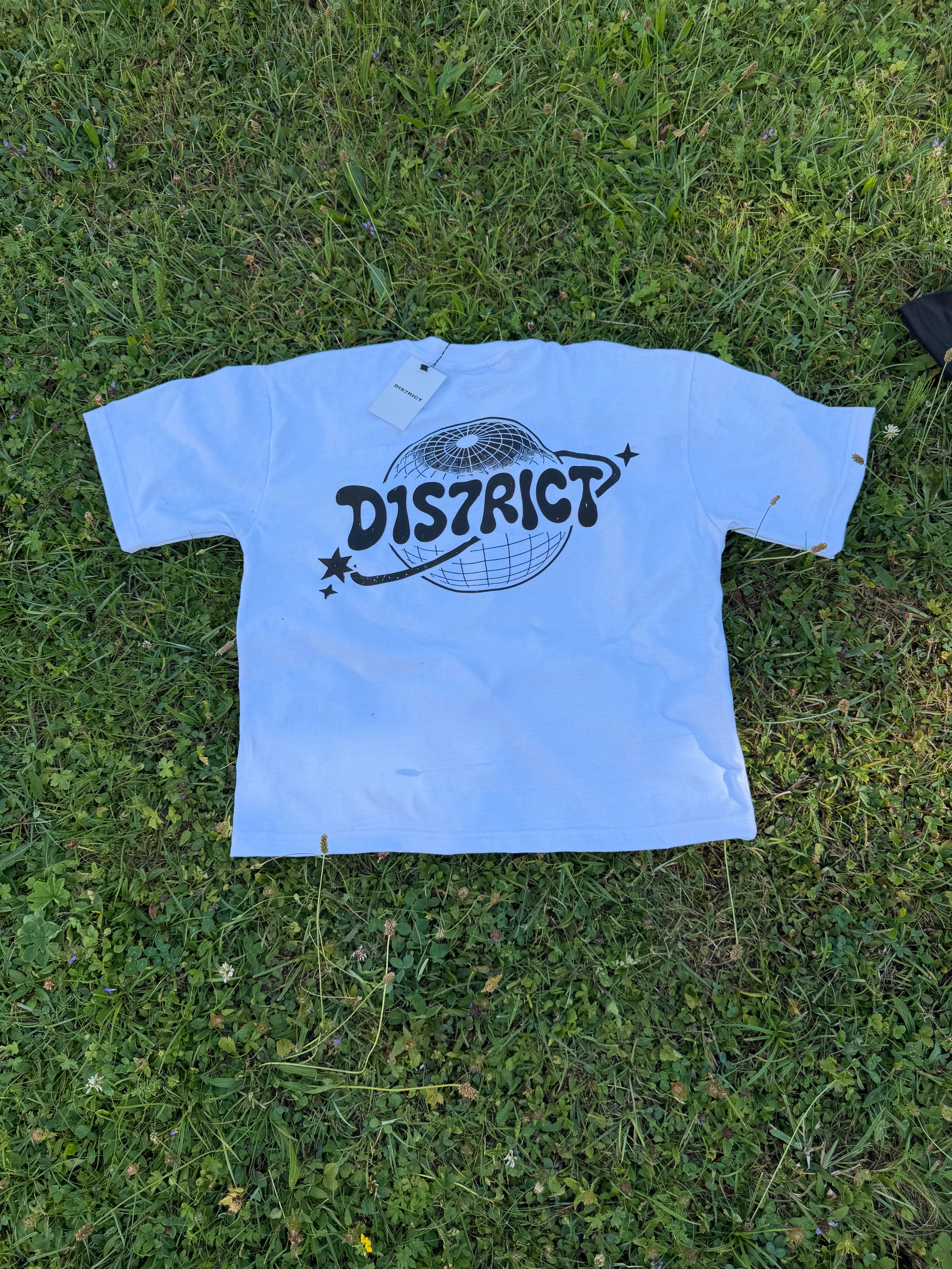 D1S7RICT T-SHIRT WEISS